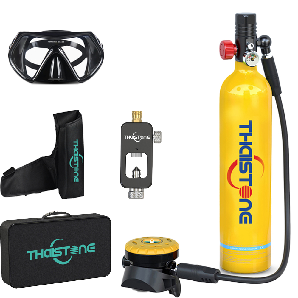 Marine Aquarium Equipment - خزان غوص محمول THAISTONE-1L، أسطوانة أكسجين