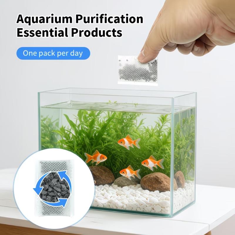 10/20/40 قطعة أكياس كربون نشط  - مراجعة Marine Aquarium Filter Media وسعره