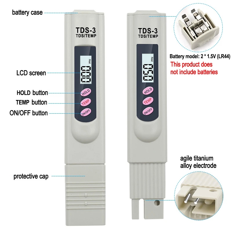 1/3 قطعة LCD المحمولة الرقمية  - مراجعة Marine Aquarium Equipment وسعره