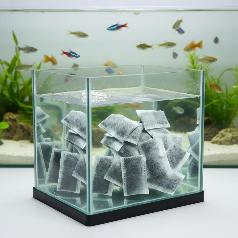 10/20/40 قطعة أكياس كربون نشط  - مراجعة Marine Aquarium Filter Media وسعره