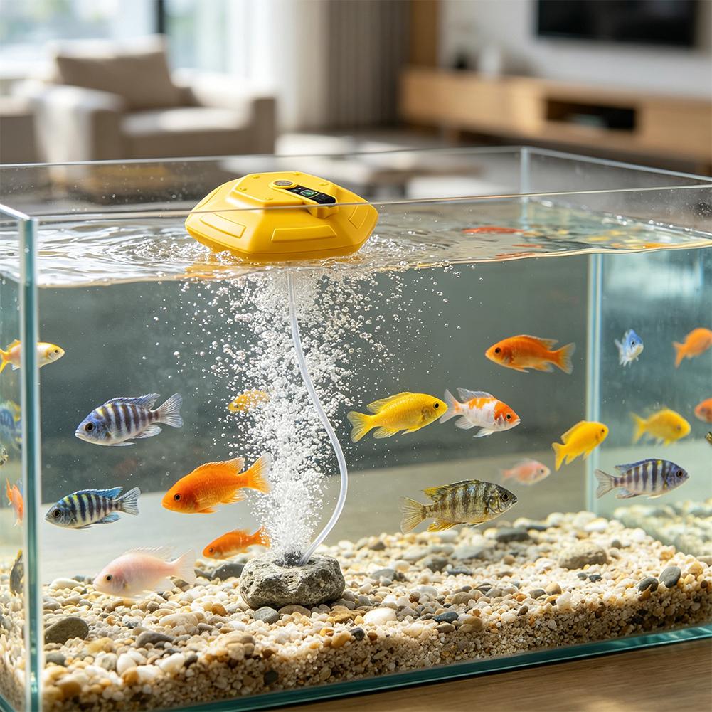 مضخة أكسجين لاسلكية قابلة لإعا - مراجعة Marine Aquarium Equipment وسعره